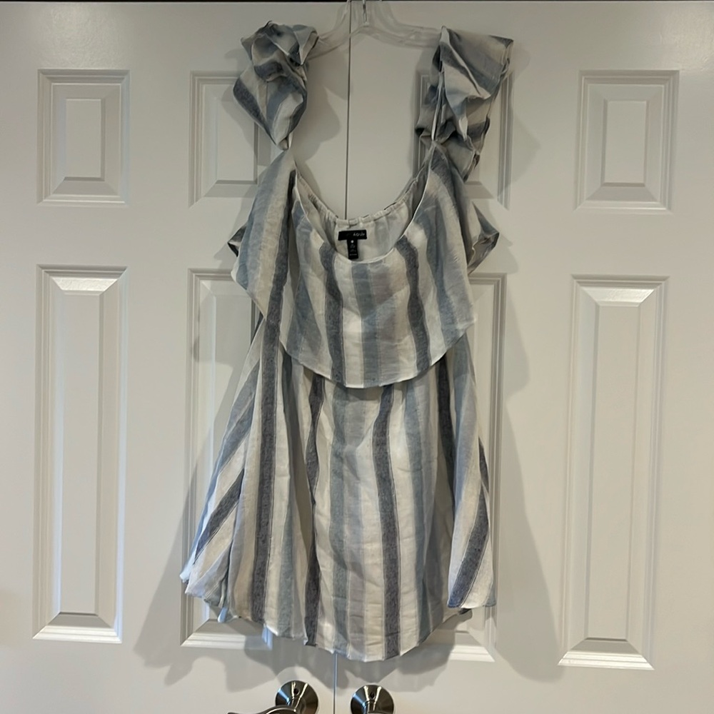 Off the Shoulder Linen Dress